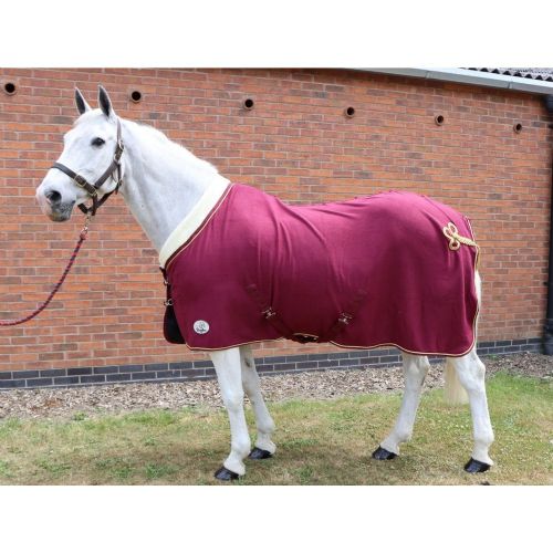Ruggles Horse and Pony Show Fleece - Burgundy